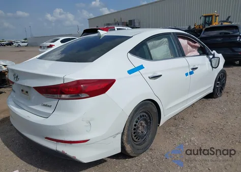 2017 Hyundai Elantra Limited z USA, uszkodzony, nr VIN 5NPD84LF5HH000558